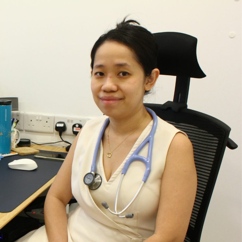 dr zhang huipei in clinic consultation room