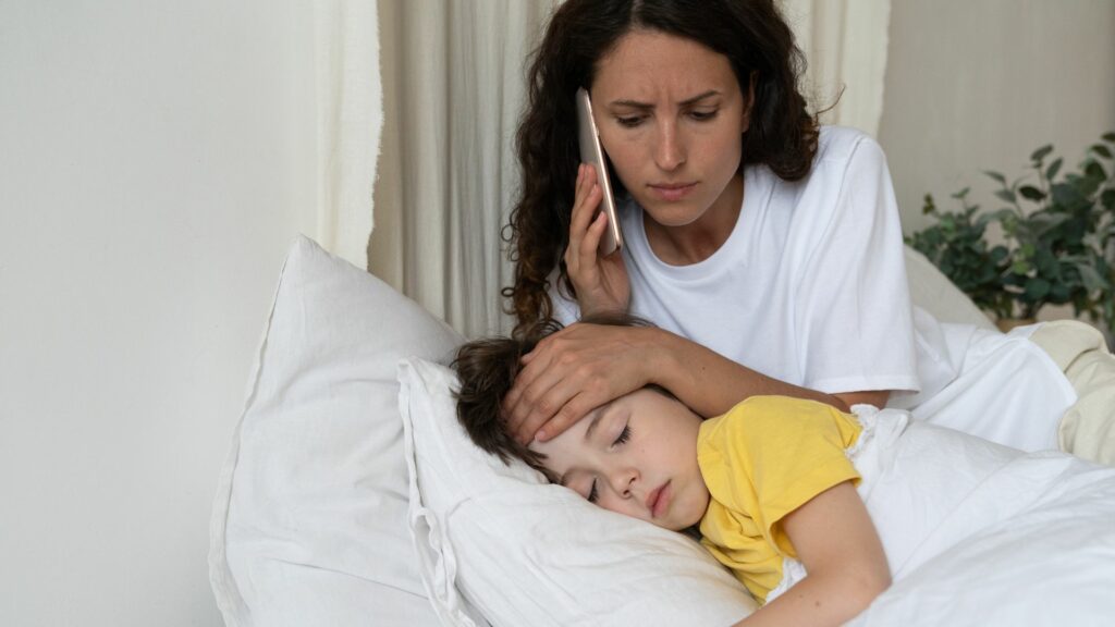 contact clinic when child is sick